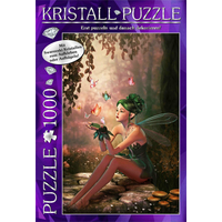 MIC Puzzle s drahokamami Swarovski Víli les 1000 dielikov