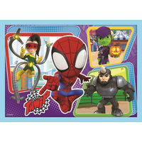 TREFL Puzzle Spidey a jeho úžasní priatelia 4v1 (12,15,20,24 dielikov)