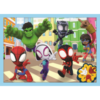 TREFL Puzzle Spidey a jeho úžasní priatelia 4v1 (12,15,20,24 dielikov)