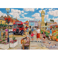 GIBSONS Puzzle Trh pod hodinovou vežou 1000 dielikov