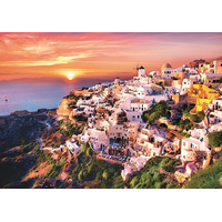 TREFL Puzzle Západ slnka nad Santorini, Grécko 1000 dielikov