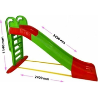 DOLONI Šmykľavka 243cm zeleno-červená