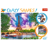 TREFL Crazy Shapes puzzle Obloha nad Parížom 600 dielikov