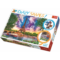 TREFL Crazy Shapes puzzle Obloha nad Parížom 600 dielikov