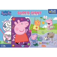 TREFL Obojstranné puzzle Prasiatko Peppa SUPER GIANT 15 dielikov