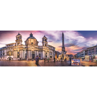 TREFL Panoramatické puzzle Piazza Navona, Rím 500 dielikov
