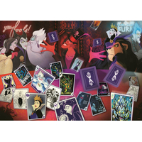 TREFL Puzzle Disney zloduchovia: Len dobré karty 1000 dielikov