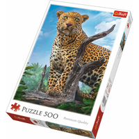 TREFL Puzzle Divoký leopard 500 dielikov