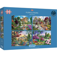 GIBSONS Puzzle Flora & Fauna 4x500 dielikov