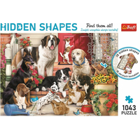 TREFL Puzzle Hidden Shapes: Psie zábava 1043 dielikov