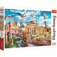 TREFL Puzzle Legrační mesta: Divoký Rím 1000 dielikov