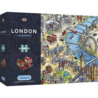 GIBSONS Puzzle Londýnske pamiatky 1000 dielikov