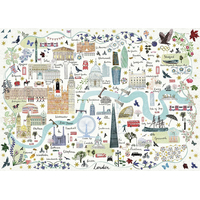 GIBSONS Puzzle Mapa Londýna 1000 dielikov