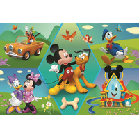 TREFL Puzzle Super Shape XXL Mickey Mouse: Zábava 60 dielikov