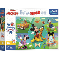 TREFL Puzzle Super Shape XXL Mickey Mouse: Zábava 60 dielikov