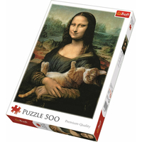 TREFL Puzzle Mona Lisa s mačkou 500 dielikov