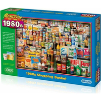GIBSONS Puzzle Rok 1980: Nákupný košík 1000 dielikov