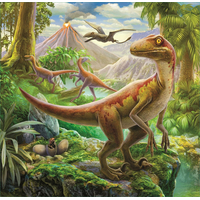 TREFL Puzzle Neobyčajný svet dinosaurov 3v1 (20,36,50 dielikov)