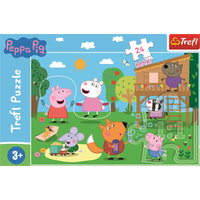 TREFL Puzzle Prasiatko Peppa: Zábava v tráve MAXI 24 dielikov