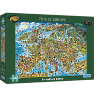 GIBSONS Puzzle To je Európa 1000 dielikov