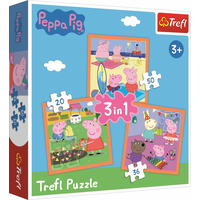 TREFL Puzzle Prasiatko Peppa: Úžasné nápady 3v1 (20,36,50 dielikov)