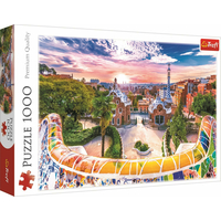 TREFL Puzzle Západ slnka nad Barcelonou, Španielsko 1000 dielikov