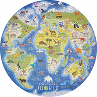 RIDLEY&#39;S GAMES Okrúhle puzzle Ohrozený svet 1000 dielikov