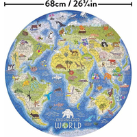 RIDLEY&#39;S GAMES Okrúhle puzzle Ohrozený svet 1000 dielikov