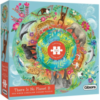 GIBSONS Okrúhle puzzle Planéta B neexistuje 500 dielikov