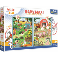 Obojstranné puzzle Treflíci na statku BABY MAXI 2x10 dielikov