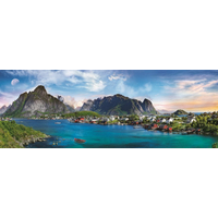 TREFL Panoramatické puzzle Lofoty, Nórsko 500 dielikov