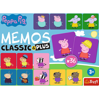 TREFL Pexeso Classic&Plus Prasiatko Peppa 4v1