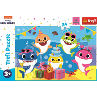 TREFL Puzzle Baby Shark: Oslava MAXI 24 dielikov