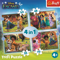 TREFL Puzzle Encanto 4v1 (35,48,54,70 dielikov)