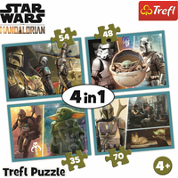 TREFL Puzzle Mandalorian a jeho svet 4v1 (35,48,54,70 dielikov)