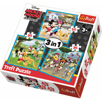 TREFL Puzzle Mickey Mouse a priatelia 3v1 (20,36,50 dielikov)