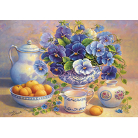 TREFL Puzzle Modrá kytica 1000 dielikov