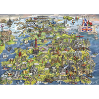 GIBSONS Puzzle Nádherná Británia 1000 dielikov