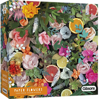 GIBSONS Puzzle Papierové kvety 1000 dielikov