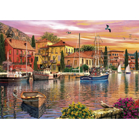 GIBSONS Puzzle Plachetnica pri západe slnka 2x500 dielikov