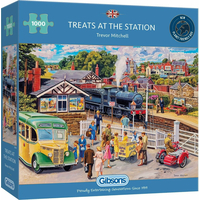 GIBSONS Puzzle Občerstvenie na stanici 1000 dielikov