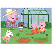 TREFL Puzzle Prasiatko Peppa: Spomienky na prázdniny 4v1 (12,15,20,24 dielikov)