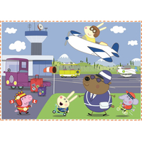 TREFL Puzzle Prasiatko Peppa: Spomienky na prázdniny 4v1 (12,15,20,24 dielikov)