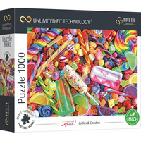 TREFL Puzzle UFT Color Splash: Lízanky a cukrovinky 1000 dielikov