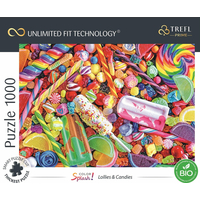 TREFL Puzzle UFT Color Splash: Lízanky a cukrovinky 1000 dielikov