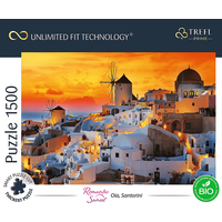 TREFL Puzzle UFT Romantic Sunset: Oia, Santorini 1500 dielikov