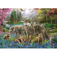 TREFL Puzzle Vlčia rodina 1000 dielikov