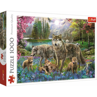 TREFL Puzzle Vlčia rodina 1000 dielikov
