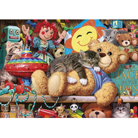GIBSONS Puzzle Zdriemnutie na medvedíkovi 1000 dielikov