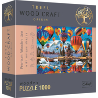 TREFL Wood Craft Origin puzzle Farebné balóny 1000 dielikov